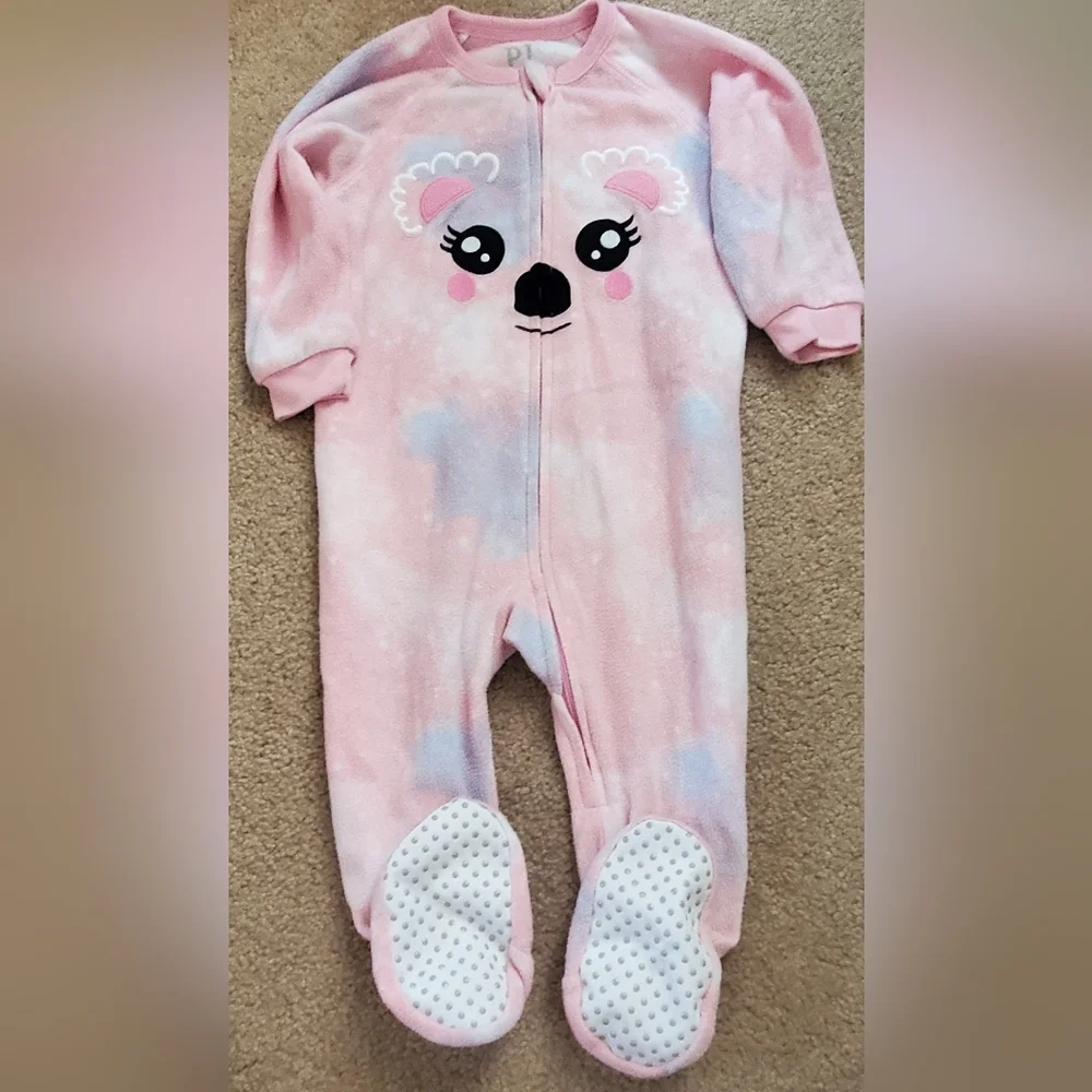The Children's Place Pink Koala Footie